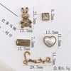 Vintage Alloy Handmade Jewelry Accessories With Bear Bow Rabbit Bowtie Patterns