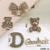 Vintage Alloy Handmade Jewelry Accessories With Bear Bow Rabbit Bowtie Patterns