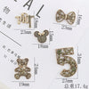 Vintage Alloy Handmade Jewelry Accessories With Bear Bow Rabbit Bowtie Patterns