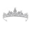 Vintage Alloy Pearl Crown Headband With Rhinestone Hollow Electroplated Design Luxury Retro Hair Accessory For Women