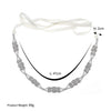 Vintage Alloy Soft Chain Waist Belt With Ribbon And Sunflower Rhinestone Detail For Bridal Dress Wedding Accessories