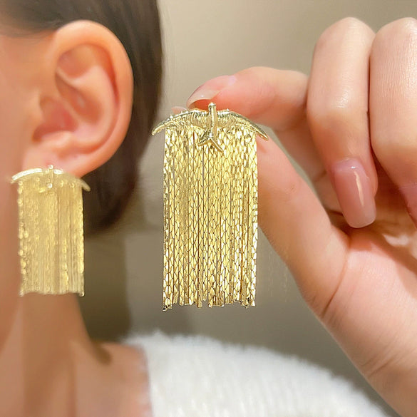 Vintage Animal Zodiac Copper Gold Plated Earrings For Women