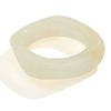 Vintage Asymmetrical Smudged Round Wide Acrylic Bracelet For Women Electroplated