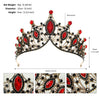 Vintage Baroque Rhinestone Crown Headpiece For Women Luxury Bridal Wedding Hair Accessory With Elegant Retro Detailing