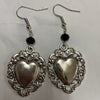 Vintage Black Drop Shaped Metal Earrings With Scissors Pattern Electroplated Retro Bohemian Unisex Ear Accessories