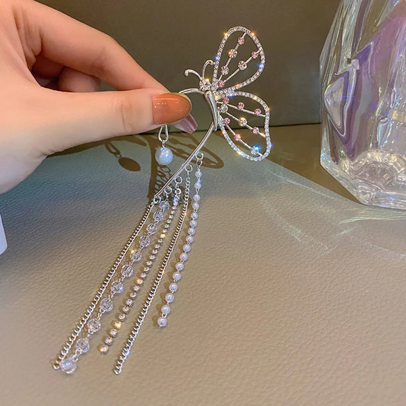 Vintage Butterfly Ear Hook No-ear Piercing Ear Hook Alloy Ear Bone Clip