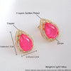 Vintage Copper Earrings And Necklaces With Love Water Drops Bells Pattern Electroplated