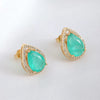 Vintage Copper Earrings And Necklaces With Love Water Drops Bells Pattern Electroplated