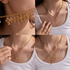 Vintage Cross Pendant Necklace 316L Stainless Steel Electroplating Fashion Jewelry For Female