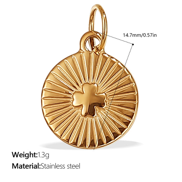 Vintage Cross Pendant Necklace 316L Stainless Steel Electroplating Fashion Jewelry For Female
