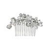 Vintage Crystal Rhinestone Heart Hair Comb Bridal Wedding Hair Accessory Handmade Electroplated Headpiece For Women