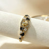 Vintage Enamel Butterfly Gemstone Bangle For Women With Openwork Filigree And Plated Open Bracelet Design