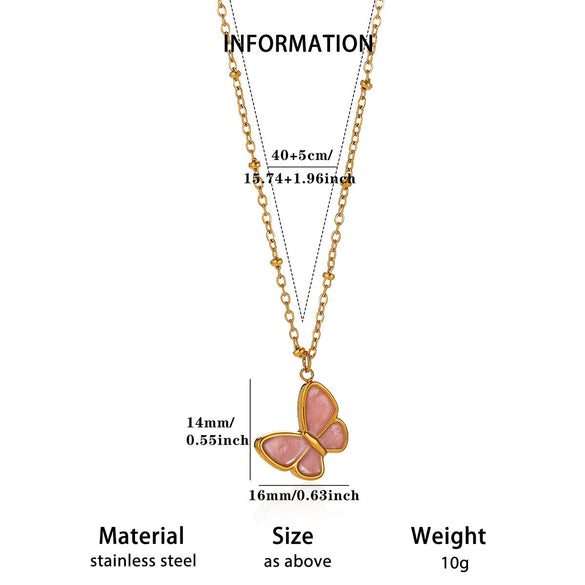 Vintage Enamel Floral Heart Pendant Necklace With Gold Plated Oshaped Chain For Women Elegant Retro Jewelry