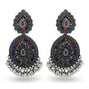 Vintage Ethnic Style Bell Tassel Water Drop Earrings For Women Alloy Material
