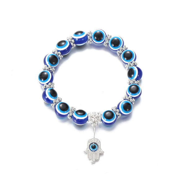 Vintage Evil Eye Resin Handmade Bracelet