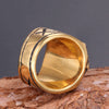 Vintage Fashion Stainless Steel Geometric Ring For Unisex Polished Titanium Steel Style Jewelry