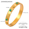 Vintage Flower Jewelry 316L Stainless Steel Bracelet With Distinctive Texture And Diamond Design