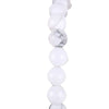 Vintage Frosted Synthetic White Turquoise Bead Bracelet With Tree Of Life Charm Electroplated Alloy Women's Jewelry