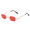 Vintage Full Frame Narrow Rectangle Light Sunglasses For Men And Women Transparent Lens Fashion Eyewear