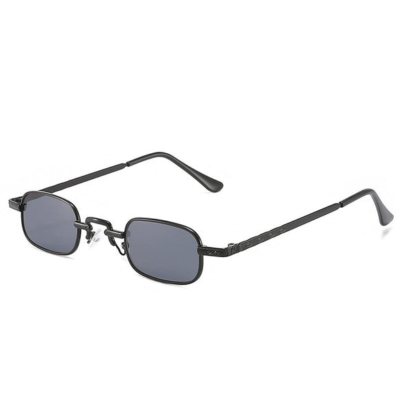 Vintage Full Frame Narrow Rectangle Light Sunglasses For Men And Women Transparent Lens Fashion Eyewear