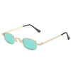 Vintage Full Frame Narrow Rectangle Light Sunglasses For Men And Women Transparent Lens Fashion Eyewear