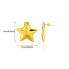 Vintage Geometric Bow And Drop Earrings For Women Stainless Steel Enamel Natural Stone Jewelry