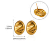 Vintage Geometric Bow And Drop Earrings For Women Stainless Steel Enamel Natural Stone Jewelry