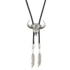 Vintage Geometric Handmade Turquoise Alloy Pendant Unisex Necklace With Regular Chain