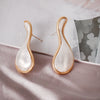 Vintage Geometric Metal Statement Earrings For Women Exaggerated Simple Fashion Jewelry For Wholesale