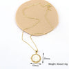 Vintage Geometric Shell Pendant Necklace With Micro Inlaid Zircon And Mixed Gem Inlay Water Wave Chain Religious Jewelry