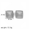 Vintage Geometric Titanium Steel Women's Earrings With Electroplating