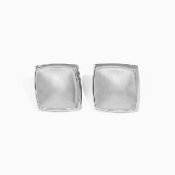 Vintage Geometric Titanium Steel Women's Earrings With Electroplating