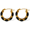 Vintage Geometric U Shape 316L Stainless Steel Goldplated Electroplated Women's Earrings