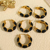 Vintage Geometric U Shape 316L Stainless Steel Goldplated Electroplated Women's Earrings