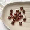 Vintage Glazed Glass Pumpkin Beaded Accessories Handmade Bracelet And Necklace With Circle Pattern And Environmentally Friendly Design