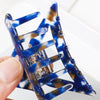 Vintage Handmade Acrylic Acetate Triangle Ponytail Hair Clip For Women Stylish Hair Accessory