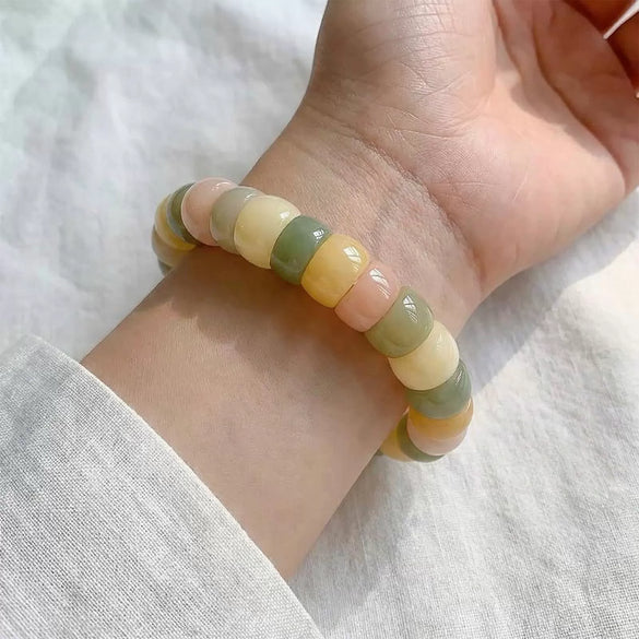 Vintage Handmade Bodhi Root Geometric Bracelet Simple Artistic Versatile Jewelry For Women