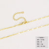 Vintage Hip Hop Style Geometric Cross Pendant Necklace Copper Electroplating Box Chain