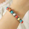 Vintage Metal Open Bracelet For Women Bohemian Style Alloy Electroplating Geometric