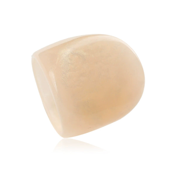 Vintage Minimalist Geometric Acrylic Resin Ring Elegant Trendy Unisex Fashion Ring