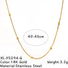Vintage Minimalist Stainless Steel Ushaped Cross Chain Necklace With Electroplated Titanium Steel Pendant Unisex Jewelry