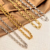 Vintage Minimalist Stainless Steel Ushaped Cross Chain Necklace With Electroplated Titanium Steel Pendant Unisex Jewelry