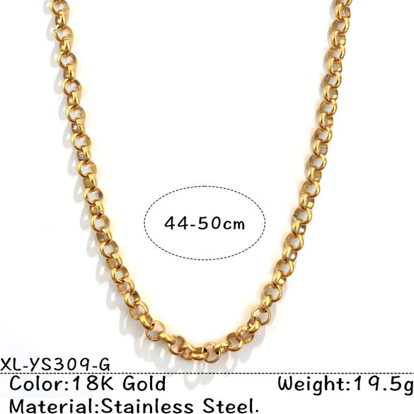 Vintage Minimalist Stainless Steel Ushaped Cross Chain Necklace With Electroplated Titanium Steel Pendant Unisex Jewelry