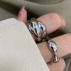 Vintage Multi-layer Wide Face Irregular Retro Index Finger Ring