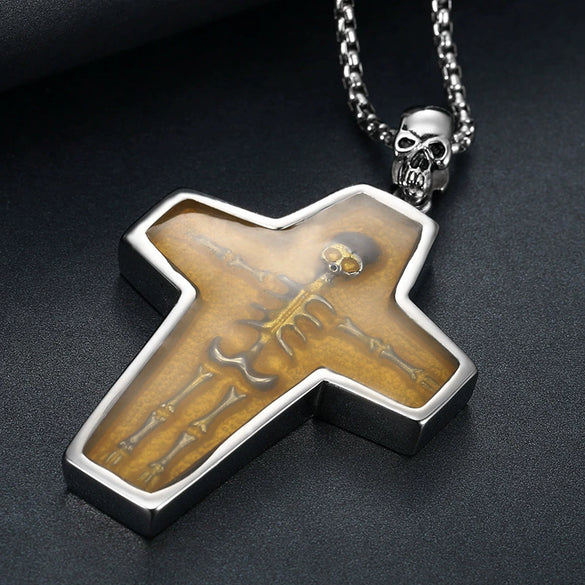 Vintage Mummy Skull Pendant 316 Stainless Steel Polishing