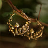 Vintage Mushroom Alloy Earrings Electroplating For Women