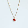 Vintage Natural Stone Crystal Pendant Necklace With Geometric Pattern Copper Oshaped Chain Electroplated