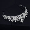 Vintage Palace Style Crown Headband Alloy Diamond Electroplated Princess Hair Jewelry For Women