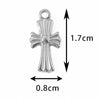 Vintage Personality Cross Pendant Stainless Steel Oil Pressure Rose Embossed Electroplated Accessories