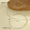 Vintage Plain Hoop Women's Stainless Steel Electroplated Earrings